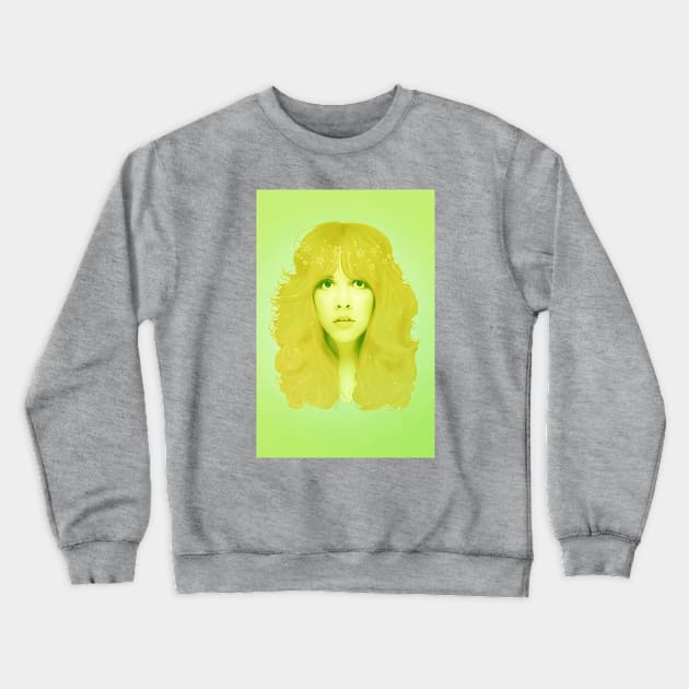 Stevie Nicks Green Crewneck Sweatshirt by secukupnya